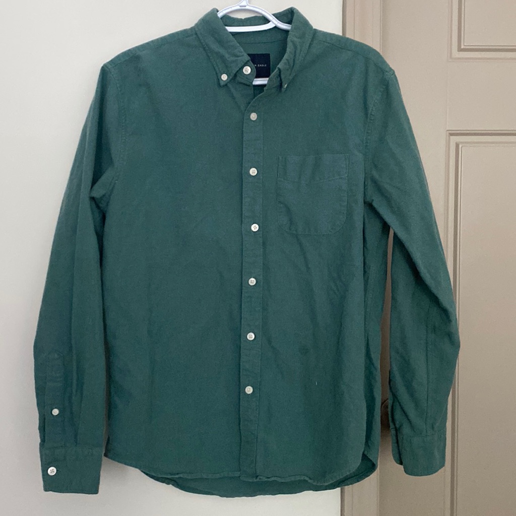Green Aeo Button Down